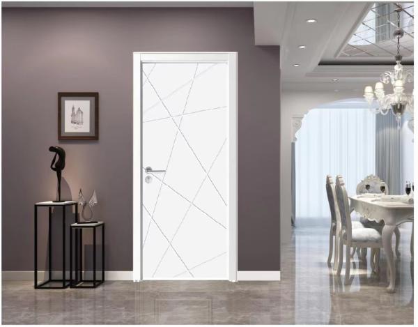 Interior Modern WPC Door Wood Doors Interior Room Custom Wooden Door for House