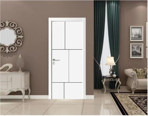 WPC Door Wood Doors Interior Room Custom Wooden Door for House